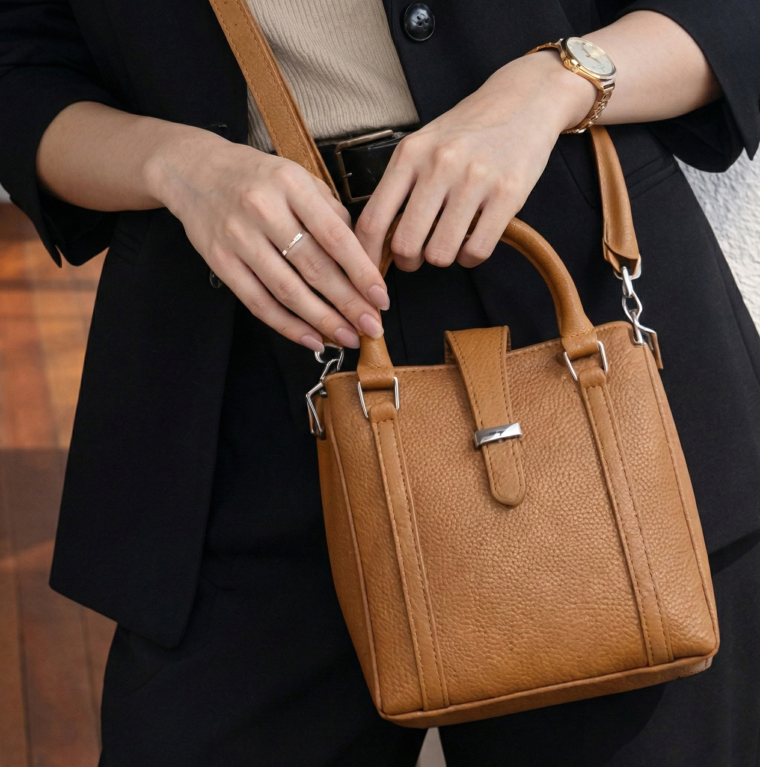 Handy Bucket Bag|Brown. By Altbison